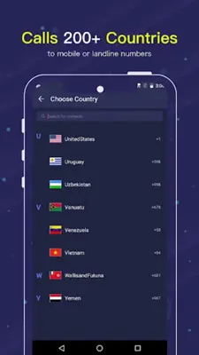 VCall - Global WiFi Call android App screenshot 3